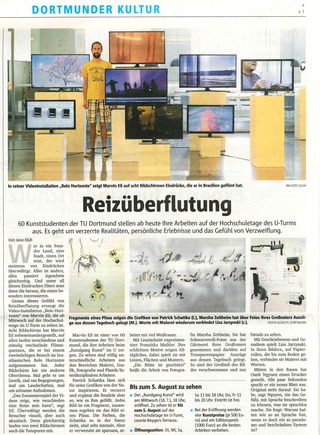 Pressebericht zum Rundgang Kunst im Dortmunder U 2018.